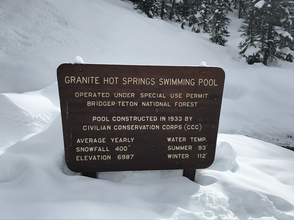 Granite hot springs em Jackson Hole, Wyoming